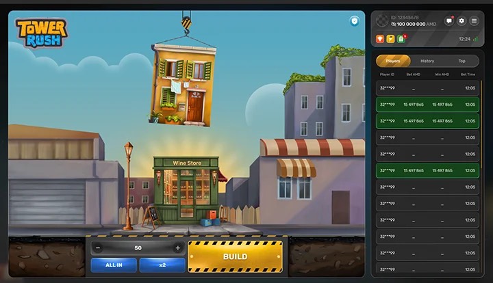 Controls of the original Tower Rush, not its sequel