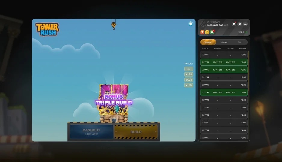 Triple Build в первой Tower Rush